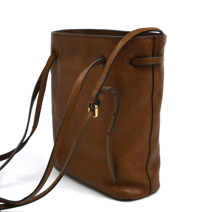 MIUMIU ミュウミュウ ナッパレザー ミニバッグ ショルダーバッグ ブラウン 5NF460 ICチップ レディース【中古】