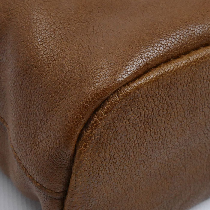 MIUMIU ミュウミュウ ナッパレザー ミニバッグ ショルダーバッグ ブラウン 5NF460 ICチップ レディース【中古】