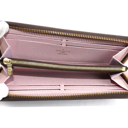 LOUIS VUITTON ルイ・ヴィトン ポルトフォイユクレマンス 長財布 ラウンドファスナー モノグラム ローズバレリーヌ M61298 CA2187 レディース【中古】