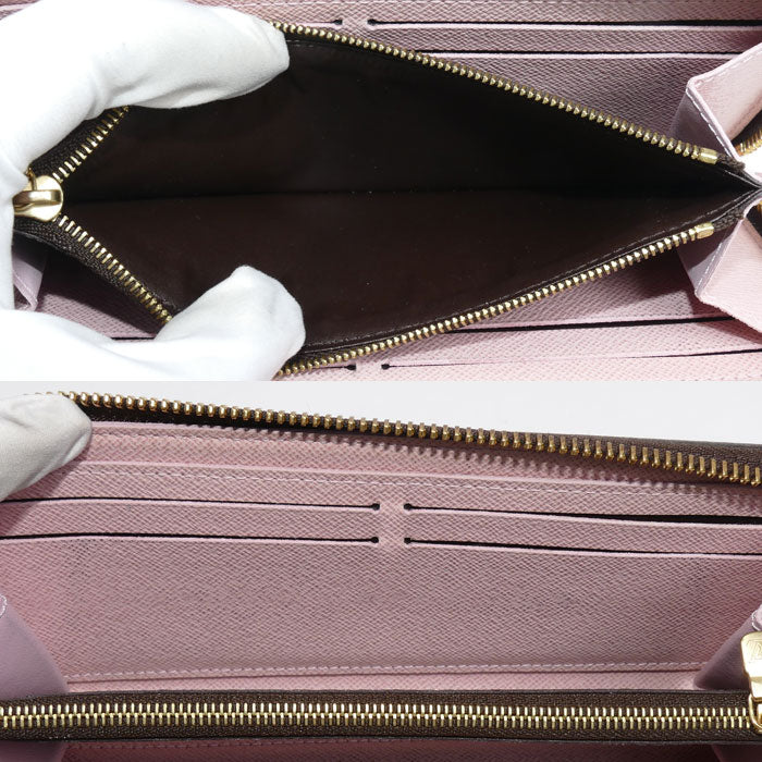 LOUIS VUITTON ルイ・ヴィトン ポルトフォイユクレマンス 長財布 ラウンドファスナー モノグラム ローズバレリーヌ M61298 CA2187 レディース【中古】