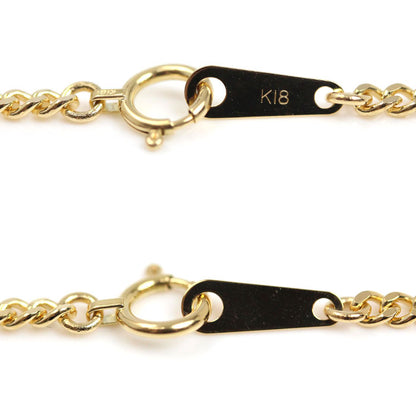 K18YG イエローゴールド ネックレス 喜平2面カット 10.1g 50cm ユニセックス【中古】【美品】