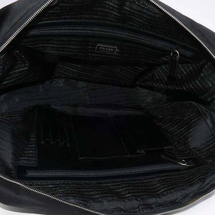PRADA プラダ テスート トラベル ブリーフケース ブラック VS0067 メンズ【中古】