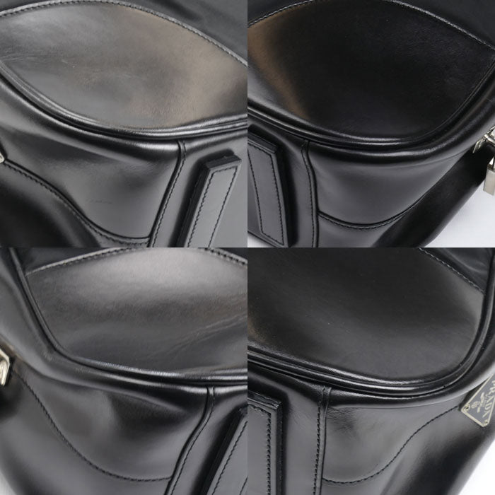 PRADA プラダ テスート トラベル ブリーフケース ブラック VS0067 メンズ【中古】