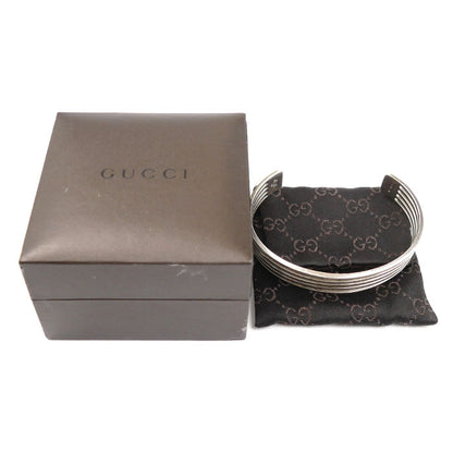 GUCCI グッチ シルバー925 5連ストライプ バングル 22.9g ユニセックス【中古】