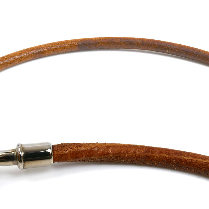 HERMES エルメス レザー 2連 ジャンボ ブレスレット 16.5cm レディース【中古】