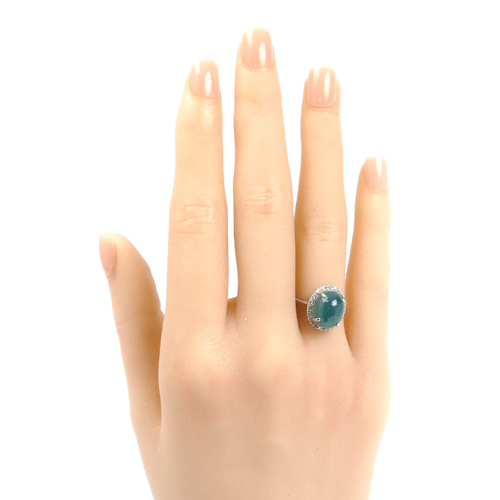 Pt900プラチナ グランディディエライト5.04ct リング・指輪 ダイヤモンド0.19ct 8号 3.8g レディース【中古】【美品】