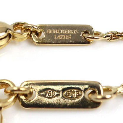 Boucheron ブシュロン K18YG イエローゴールド セルパンボエム エクストラスモール ブレスレット JBT00808 シェル ダイヤモンド 2.5g 17.5cm レディース【中古】【美品】