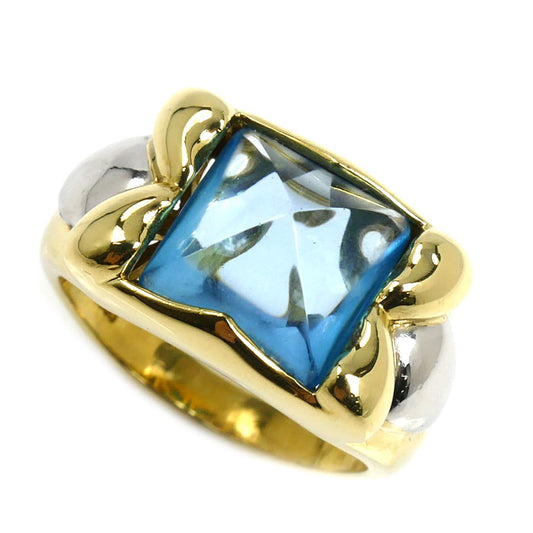 K18YG/Pt900 リング・指輪 ブルートパーズ 13号 8.2g レディース【中古】