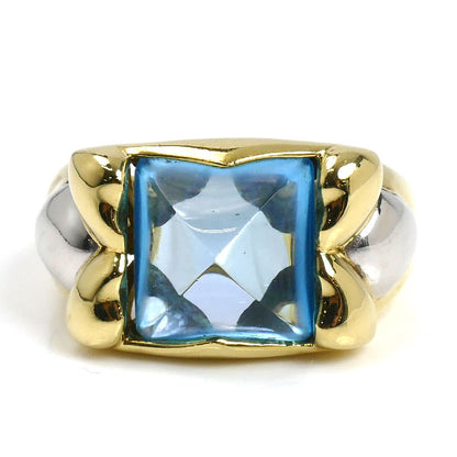 K18YG/Pt900 リング・指輪 ブルートパーズ 13号 8.2g レディース【中古】