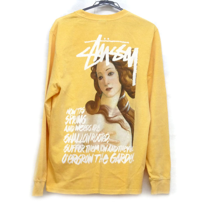 STUSSY ステューシー 長袖Ｔシャツ イエロー RN-94974 CA-28629 M メンズ【中古】