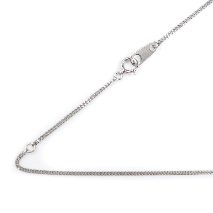 Pt850プラチナ ネックレス 喜平2面カット 2.9g 40cm レディース【中古】