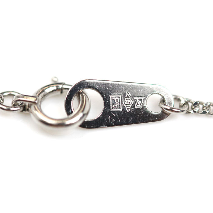 Pt850プラチナ ネックレス 喜平2面カット 2.9g 40cm レディース【中古】