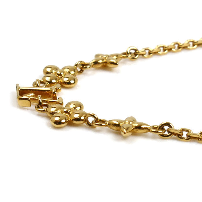 LOUIS VUITTON ルイ・ヴィトン メタル ベビールイ ネックレス M01614 LE4263 38～43cm レディース【中古】