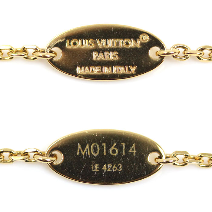 LOUIS VUITTON ルイ・ヴィトン メタル ベビールイ ネックレス M01614 LE4263 38～43cm レディース【中古】