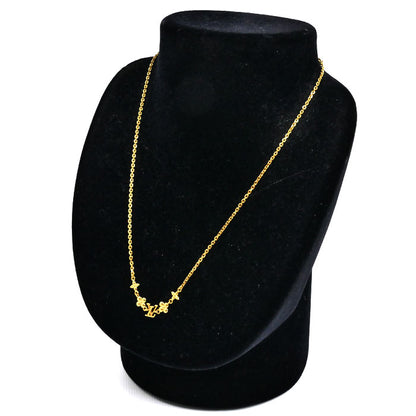 LOUIS VUITTON ルイ・ヴィトン メタル ベビールイ ネックレス M01614 LE4263 38～43cm レディース【中古】