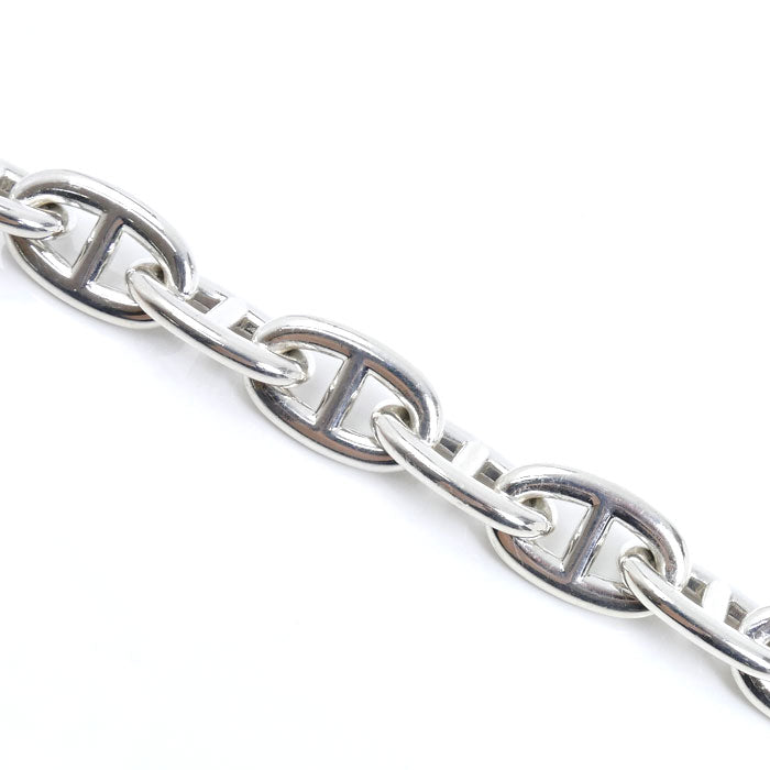 HERMES エルメス シルバー925 シェーヌダンクル TGM 12コマ ブレスレット 108.5g 22cm メンズ【中古】