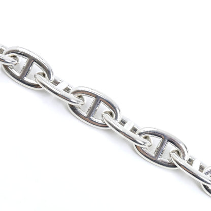 HERMES エルメス シルバー925 シェーヌダンクル TGM 12コマ ブレスレット 108.5g 22cm メンズ【中古】