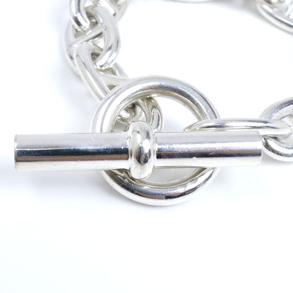 HERMES エルメス シルバー925 シェーヌダンクル TGM 12コマ ブレスレット 108.5g 22cm メンズ【中古】