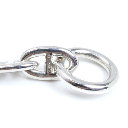HERMES エルメス シルバー925 シェーヌダンクル TGM 12コマ ブレスレット 108.5g 22cm メンズ【中古】