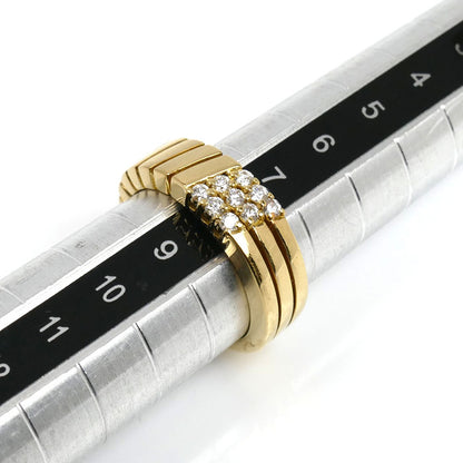 star sand 星の砂 K18YG イエローゴールド リング・指輪 ダイヤモンド0.17ct 8号 5.7g レディース【中古】