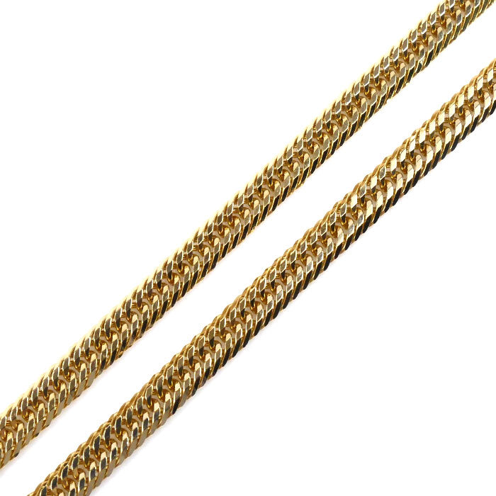 K18YG イエローゴールド ネックレス 喜平12面トリプルカット 12.6g 50cm メンズ【中古】