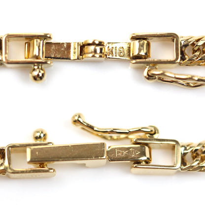 K18YG イエローゴールド ネックレス 喜平12面トリプルカット 12.6g 50cm メンズ【中古】