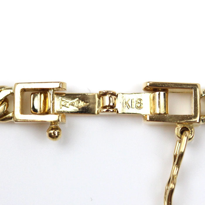 K18YG イエローゴールド ネックレス 喜平6面Wカット 19.7g 51cm メンズ【中古】