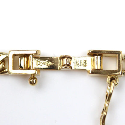 K18YG イエローゴールド ネックレス 喜平6面Wカット 19.7g 51cm メンズ【中古】