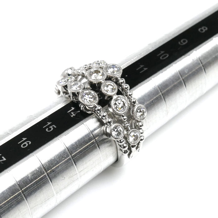 K18WG ホワイトゴールド リング・指輪 ダイヤモンド1.00ct 13号 6.3g レディース【中古】【美品】