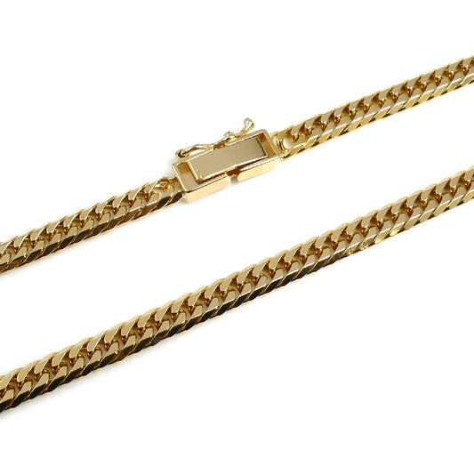 K18YG イエローゴールド ネックレス 喜平6面Wカット 19.9g 50cm メンズ【中古】