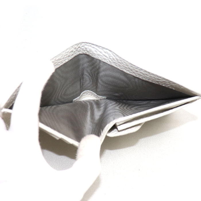 Maison Margiela 4ステッチ コンパクトウォレット 二つ折り財布 ホワイト S56UI140-P4455 H9677 レディース【中古】