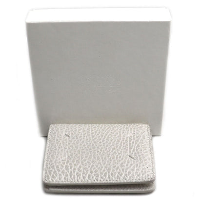 Maison Margiela 4ステッチ コンパクトウォレット 二つ折り財布 ホワイト S56UI140-P4455 H9677 レディース【中古】