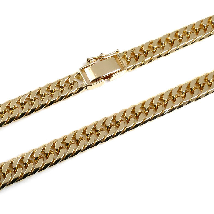 K18YG イエローゴールド ネックレス 喜平6面Wカット 50.3g 50cm メンズ【中古】