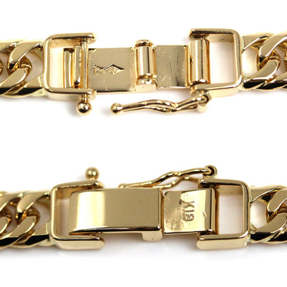 K18YG イエローゴールド ネックレス 喜平6面Wカット 50.3g 50cm メンズ【中古】