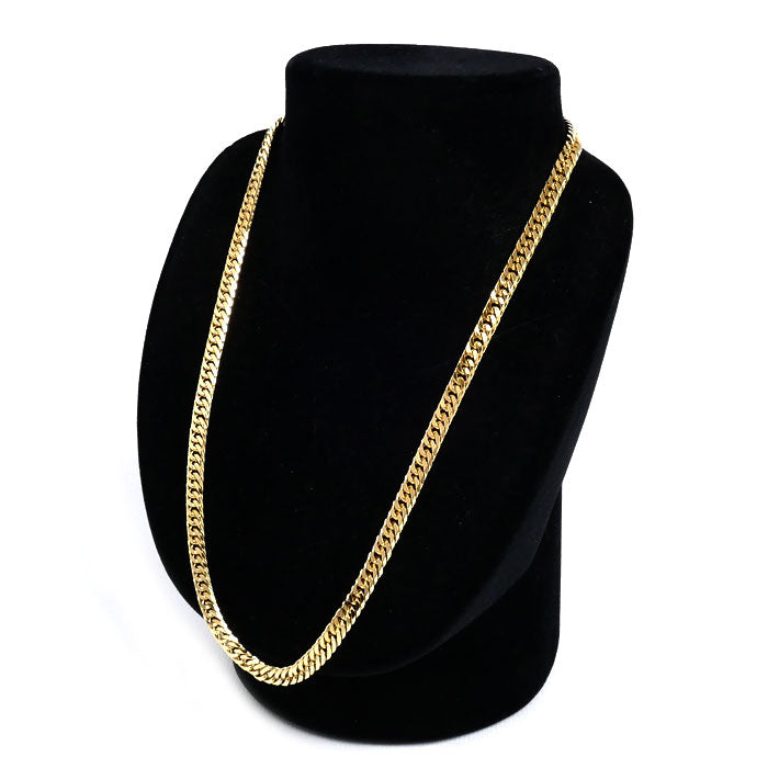 K18YG イエローゴールド ネックレス 喜平6面Wカット 50.3g 50cm メンズ【中古】