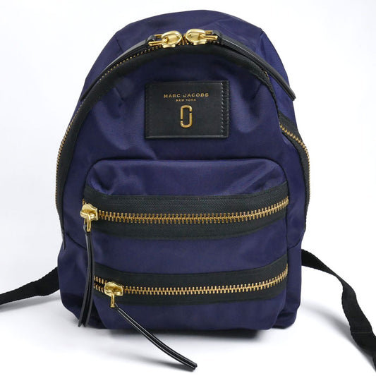 MARC JACOBS マークジェイコブス ナイロン バイカー ミニ バックパック リュック・デイパック ネイビー M0012702 レディース【中古】