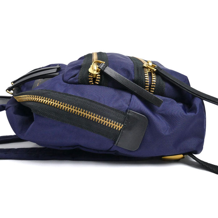 MARC JACOBS マークジェイコブス ナイロン バイカー ミニ バックパック リュック・デイパック ネイビー M0012702 レディース【中古】