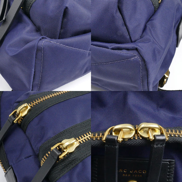 MARC JACOBS マークジェイコブス ナイロン バイカー ミニ バックパック リュック・デイパック ネイビー M0012702 レディース【中古】