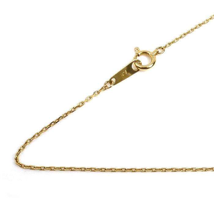 K18YG イエローゴールド ネックレス 小豆 1.8g 40cm レディース【中古】