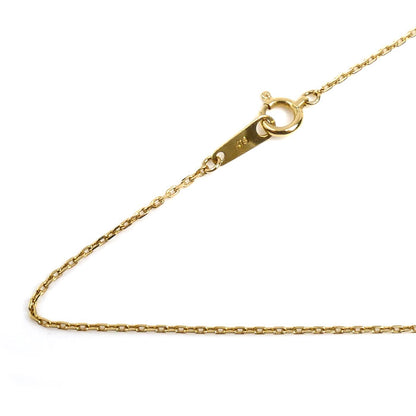 K18YG イエローゴールド ネックレス 小豆 1.8g 40cm レディース【中古】