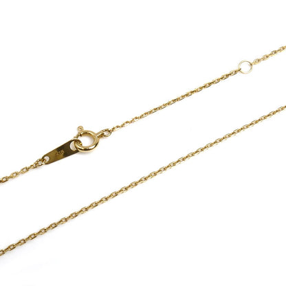 K18YG イエローゴールド ネックレス 小豆 1.8g 40cm レディース【中古】