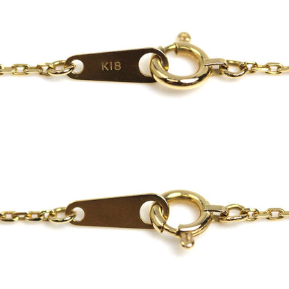 K18YG イエローゴールド ネックレス 小豆 1.8g 40cm レディース【中古】