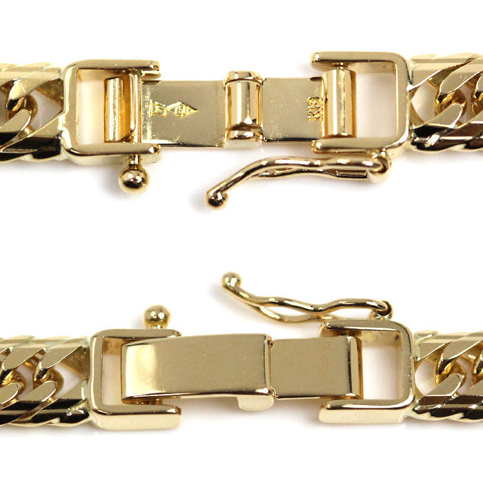 K18YG イエローゴールド ネックレス 喜平14面トリプルカット 40.6g 50cm メンズ【中古】