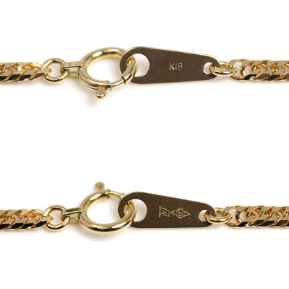 K18YG イエローゴールド ネックレス 喜平6面Wカット 10.1g 50cm ユニセックス【中古】