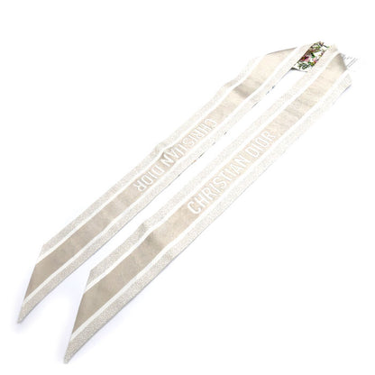 Dior ディオール ミッツァ フローラ スカーフ ホワイト マルチカラー 24FCO1061606 レディース【中古】