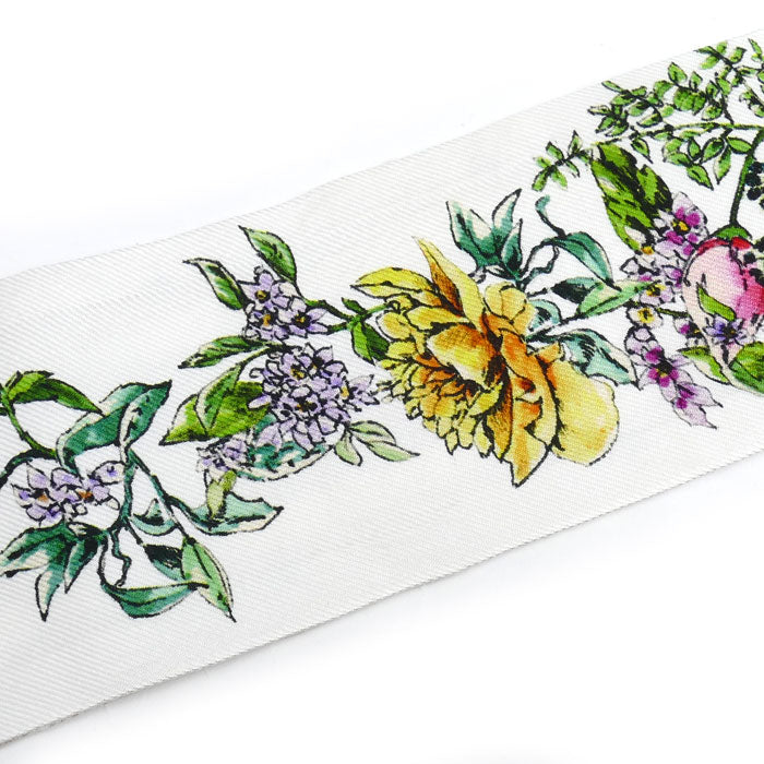 Dior ディオール ミッツァ フローラ スカーフ ホワイト マルチカラー 24FCO1061606 レディース【中古】