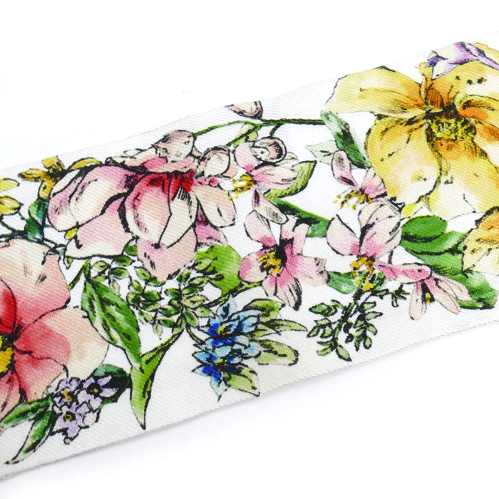 Dior ディオール ミッツァ フローラ スカーフ ホワイト マルチカラー 24FCO1061606 レディース【中古】