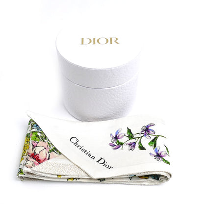 Dior ディオール ミッツァ フローラ スカーフ ホワイト マルチカラー 24FCO1061606 レディース【中古】