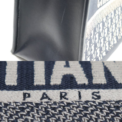 Dior ディオール ブックトート ミディアム オブリーク トートバッグ ネイビー M1324CZBB_M928 レディース【中古】