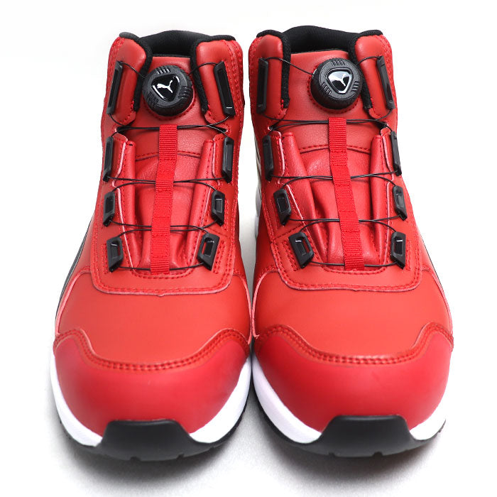 PUMA プーマ ライダー2.0 安全靴 レッド ブラック 63.358.0 
28cm DISC MID ミドルカット ダイヤル式 JSAA規格 安全靴 メンズ【未使用】【買取品】